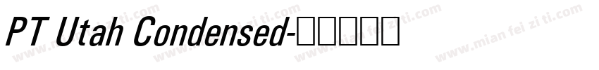 PT Utah Condensed字体转换
